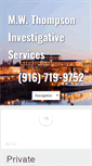Mobile Screenshot of privateinvestigatorssacramento.com